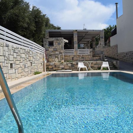 Aquarock Villa With Private Pool Prassás Dış mekan fotoğraf