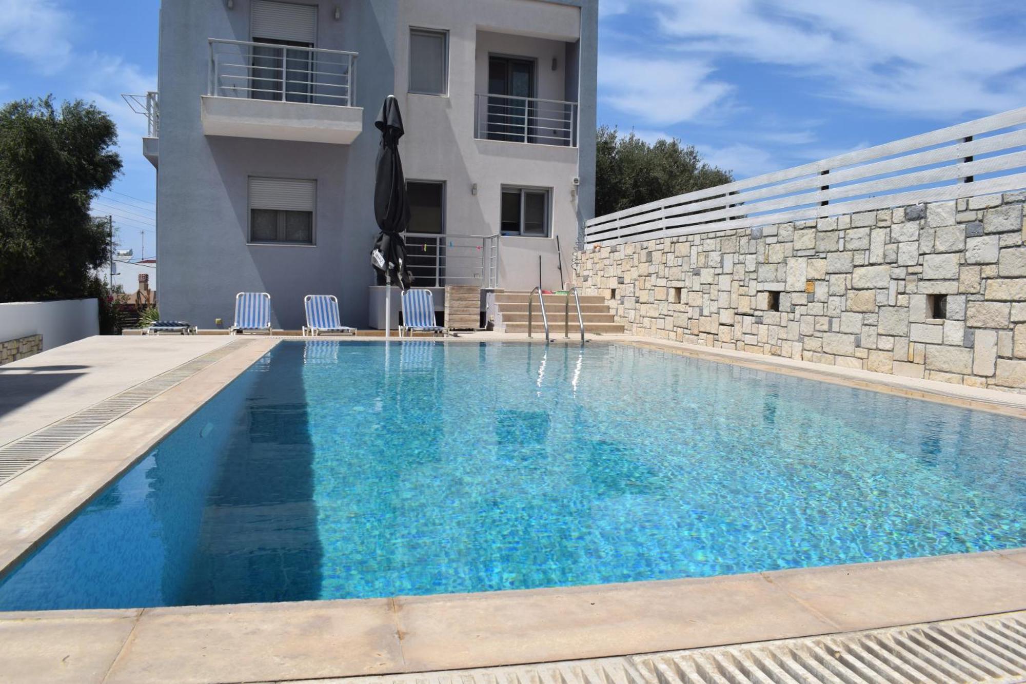 Aquarock Villa With Private Pool Prassás Dış mekan fotoğraf